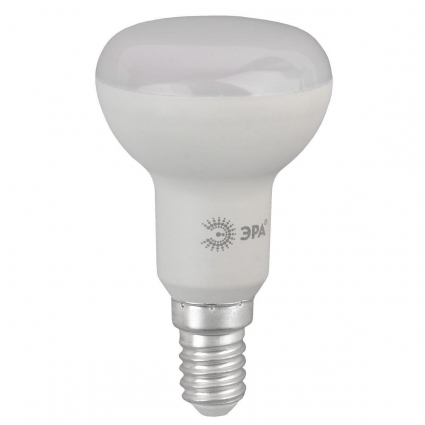 Лампа светодиодная ЭРА E14 6W 2700K матовая LED R50-6W-827-E14 R Б0050699 цвет белый