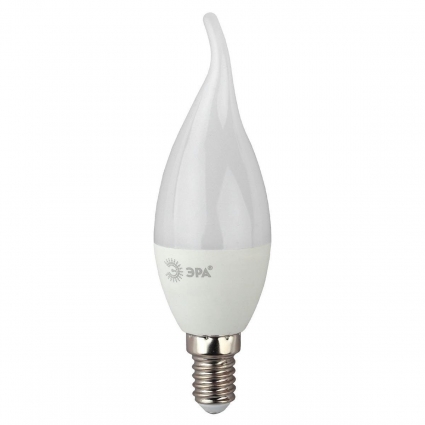 Лампа светодиодная ЭРА E14 8W 2700K матовая LED BXS-8W-827-E14 R Б0051853 цвет белый, мощность 6 Вт