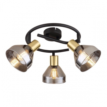 Спот Rivoli Kinge 7036-733 Б0052877 в стиле лофт, цвет дымчатый, мощность 120 Вт