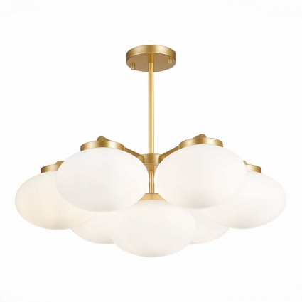 Подвесная люстра ST Luce Modica SL1503.203.07 в стиле модерн, цвет золотой