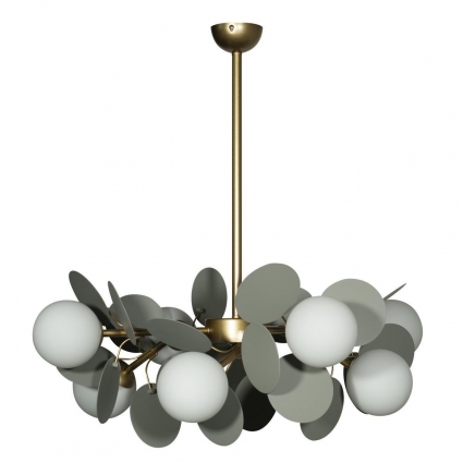 Подвесная люстра Loft IT Matisse 10008/8 Grey в стиле модерн, цвет белый