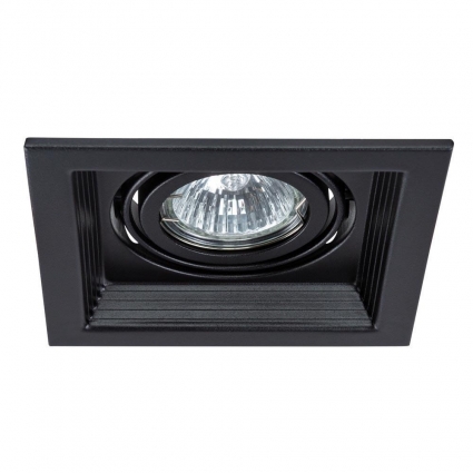 Встраиваемый светильник Arte Lamp Canis A6661PL-1BK в стиле Хай-тек, цвет черный