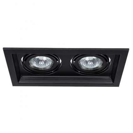 Встраиваемый светильник Arte Lamp Canis A6661PL-2BK в стиле Хай-тек, цвет черный