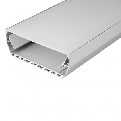 Профиль с рассеивателем Arlight ALU-POWER-116-2000 ANOD+FROST 021941, цвет серый