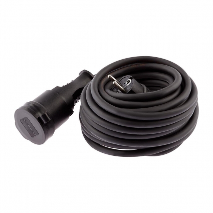 Удлинитель силовой ЭРА 1гн 10м с/з UPx-1e-3x1,5-10m-IP44(kg) Б0050857, цвет черный, мощность 3500 Вт