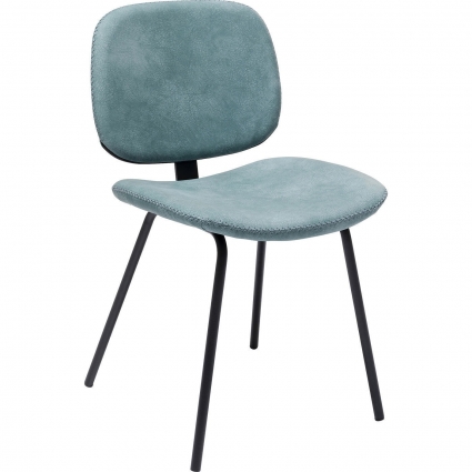 Стул KARE DESIGN Barber голубого цвета 51x45x80 см,  стиль скандинавский