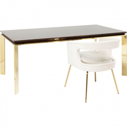 Стол KARE DESIGN Boston с черной столешницей, 180x90x76 см,  стиль современный
