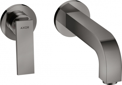 Смеситель Axor Citterio 39121330 для раковины, полированный черный хром, однорычажный, длина излива 22 см