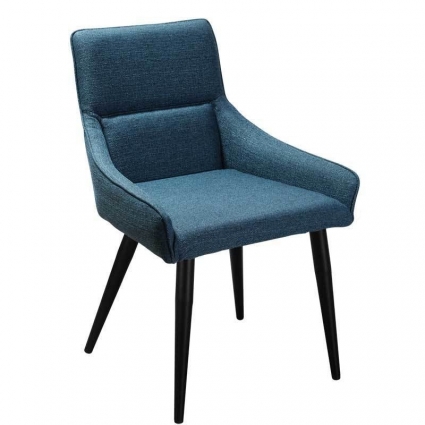 Стул RHOME Jean Блю Арт черно-синего цвета 57x55x84 см,  стиль скандинавский