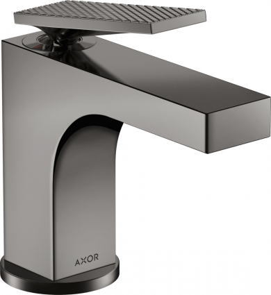Смеситель Axor Citterio 39001330 для раковины, полированный черный хром, однорычажный, высота излива 9.2 см