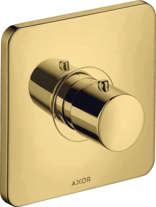 Термостат Axor Citterio M HighFlow 34716990 для душа, полированное золото, термостат