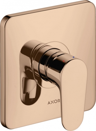 Смеситель Axor Citterio M 34625300 для душа, полированное красное золото, однорычажный
