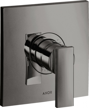 Смеситель Axor Citterio 39655330 для душа, полированный чёрный хром, однорычажный, черный