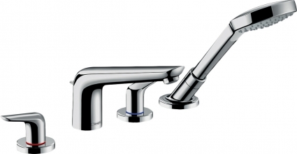 Смеситель Hansgrohe Novus 71333000 на борт ванны двухвентильный, хром