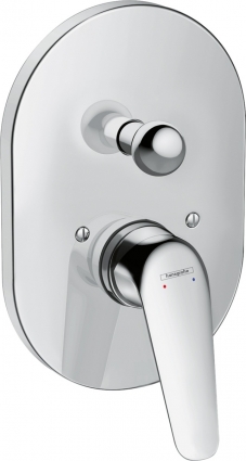 Смеситель Hansgrohe Novus 71047000 для ванны с душем, однорычажный, хром