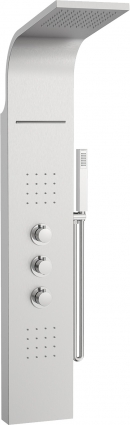 Душевая панель Roca Evolution 5A9B8BC00 хром, штанга 128.5 см, шланг 175 см
