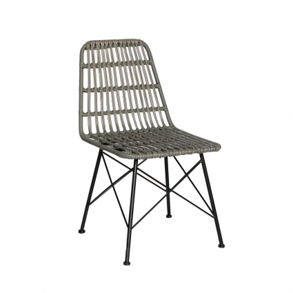 Стул KARE DESIGN Bari серого цвета 60x48x83 см,  стиль скандинавский