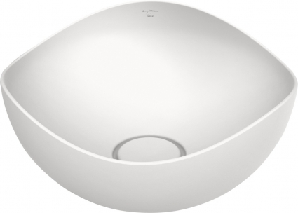 Раковина Roca Ruy Ohtake D375 327A15620 белая матовая овальная, цвет белый