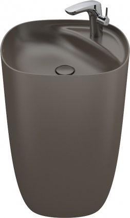 Раковина Roca Beyond 3270B0660 кофейная квадратная, цвет коричневый