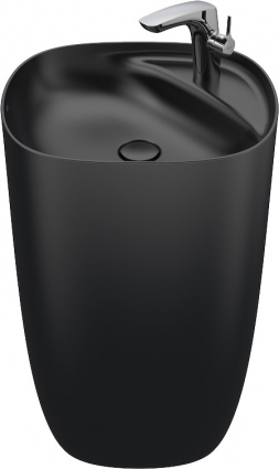 Раковина Roca Beyond 3270B0640 onix квадратная, цвет черный