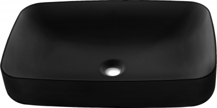 Раковина Kerasan Tribeca 514131 60x38 см, черный матовый, прямоугольная