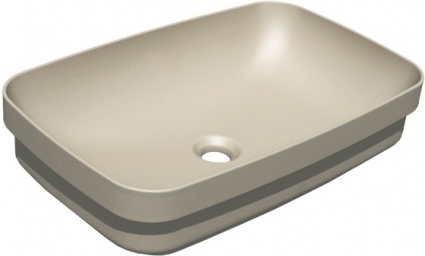 Раковина Kerasan Tribeca 514381 60x38 см, nocciola, прямоугольная, цвет бежевый
