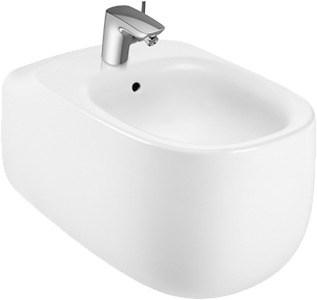 Биде подвесное Roca Beyond 3570B6000 белое цвет белый, прямоугольное, 39.5x58 см