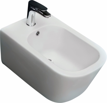 Биде подвесное Kerasan Tribeca 512530 белый матовый прямоугольное, 35x54 см
