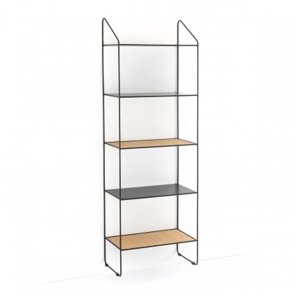 Этажерка настенная La Redoute Rosali черного цвета 61x34x179 см,  стиль скандинавский