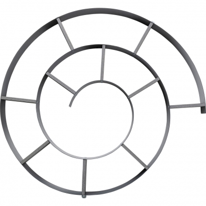 Полка KARE DESIGN навесная Snail серого цвета 80x80x13 см,  стиль скандинавский