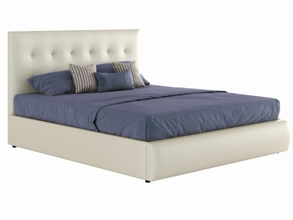 Кровать MYROOM Family Селеста 140х200 с подъемным механизмом белого цвета, с изголовьем, с ящиком для хранения