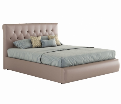 Кровать MYROOM Family Амели 140х200 цвета капучино с изголовьем, без ящиков