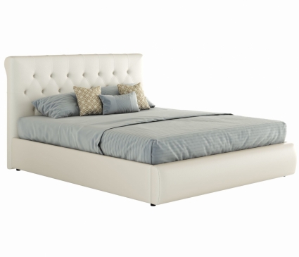 Кровать MYROOM Family Амели 140х200 белого цвета с изголовьем, без ящиков