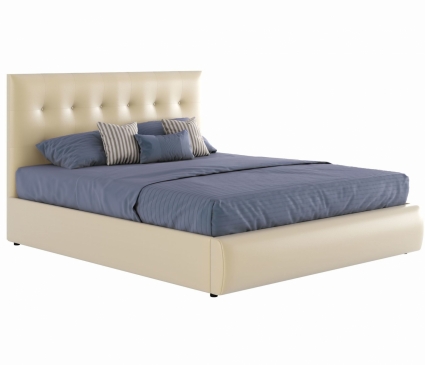 кровать MYROOM Family Селеста 140х200 бежевого цвета с изголовьем, без ящиков