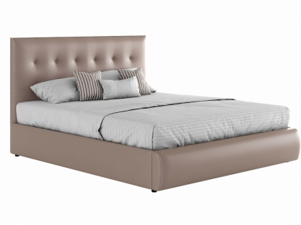 Кровать MYROOM Family Селеста 160х200 цвета капучино с изголовьем, без ящиков