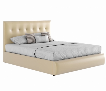 Кровать MYROOM Family Селеста 160х200 бежевого цвета с изголовьем, без ящиков