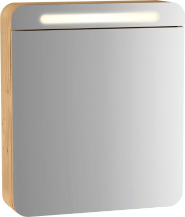 Зеркало-шкаф VitrA Sento 60 L, с подсветкой, дуб, с доводчиками