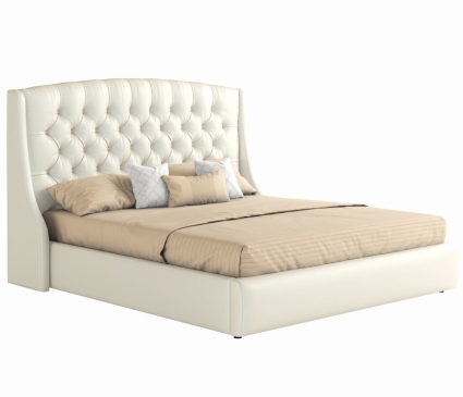 Кровать MYROOM Family Стефани 160х200 белого цвета с изголовьем, без ящиков