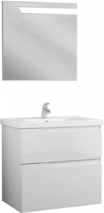 Мебель для ванной Owl 1975 Hella stor, подвесная, 80, с ящиками, глянцевая