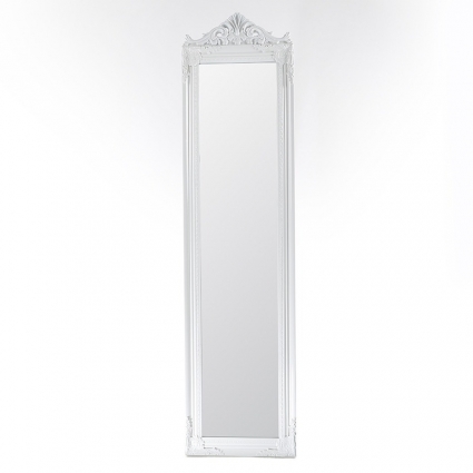 To4rooms Белое напольное зеркало 40x2x162 см,  стиль классический