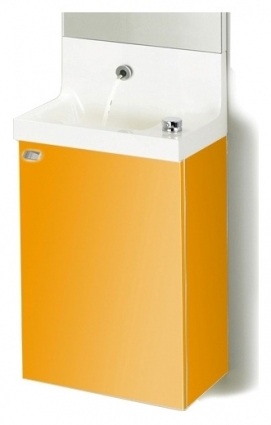 Тумба с раковиной Jacob Delafon Pop Laminar 40 тыква R, правая, с дверками