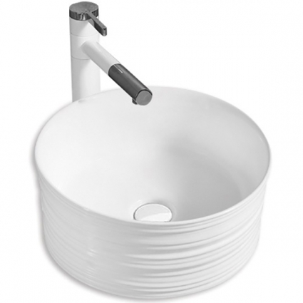 Раковина-чаша CeramaLux 41 W1532 Белая круглая, цвет белый
