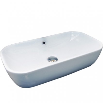 Раковина-чаша CeramaLux 61 9217 Белая прямоугольная, цвет белый
