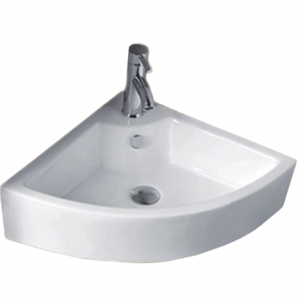 Раковина CeramaLux 32 9067В Белая угловая, цвет белый
