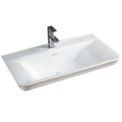 Раковина CeramaLux 60 NY J851 - 60 Белая прямоугольная, цвет белый