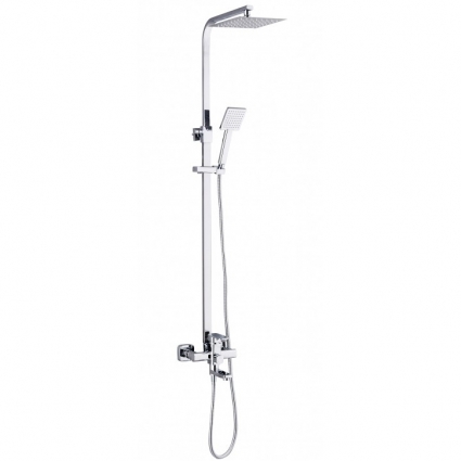 Душевая стойка River Lux D44-3 хром шланг 150 см, 1 режим