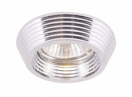 Встраиваемый светильник Arte Lamp Cromo A1058PL-1CC в современном стиле, цвет хром