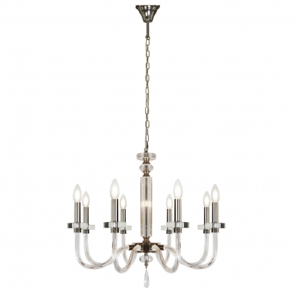 Подвесная люстра iLamp Vibe P9474-8 Nickel мощность 320 Вт