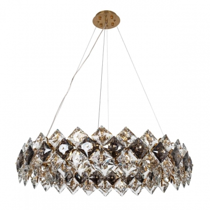 Подвесная люстра Divinare Rosalinda 7204/17 LM-12 в стиле модерн, цвет латунь