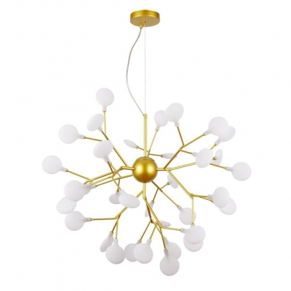 Подвесная люстра Arte Lamp Candy A7274SP-36GO в современном стиле, цвет белый